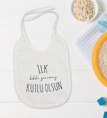 BK Kids İlk Babalar Günümüz Tasarımlı Bebek Mama Önlüğü - Model 1