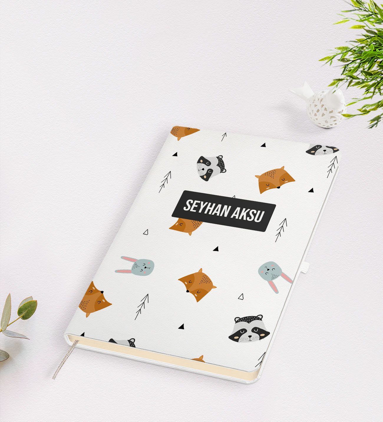 Kişiye Özel İsimli Beyaz Defter-11