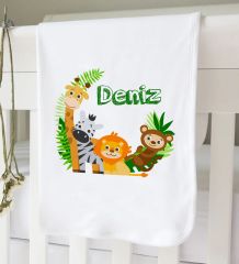 BK Kids Kişiye Özel İsimli Bebek Battaniye ve Yastık Hediye Seti, Yeni Doğan Bebek Hediyesi, Bebek Uyku Seti-27
