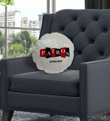 Kişiye Özel İsimli Patron Tasarımlı Dekoratif Kırlent Yastık-11