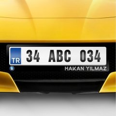 Kişiye Özel İsimli Geely Logolu Plakalık