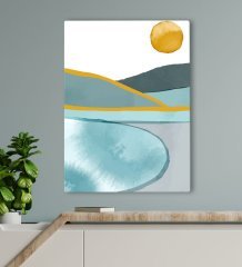 BK Gift Otel Odası Konseptli Kanvas Tablo 70x100cm-35
