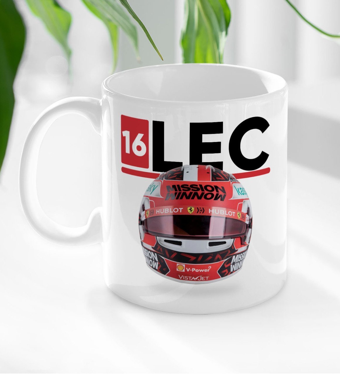 BK Gift F1 Lec Tasarımlı Beyaz Kupa Bardak-1