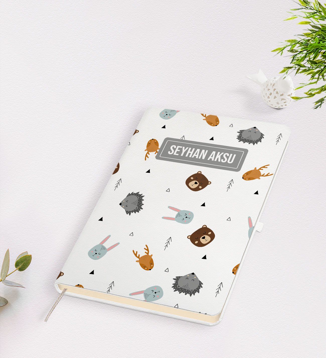 Kişiye Özel İsimli Beyaz Defter-9