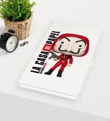 Kişiye Özel La Casa De Papel Beyaz Defter - 27