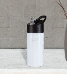 Kişiye Özel 5302 Beyaz Çelik Matara 500ml