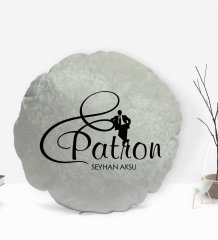 Kişiye Özel İsimli Patron Tasarımlı Dekoratif Kırlent Yastık-2
