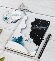 Kişiye Özel İsimli Yılbaşı Mutlu Yıllar Siyah Defter Kalem ve Anahtarlık Hediye Seti-26