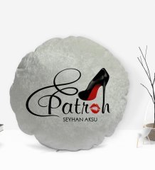 Kişiye Özel İsimli Patron Tasarımlı Dekoratif Kırlent Yastık-1
