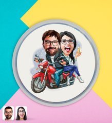 Kişiye Özel Sevgililer Karikatürlü Dev Boy Haribo Minis Kovası (10gx100adet) Model 97