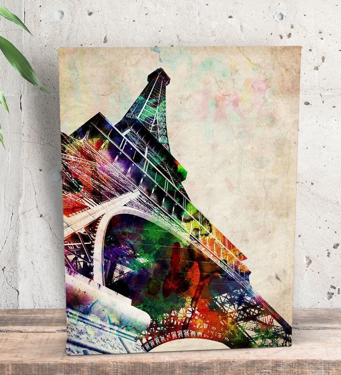 BK Gift Eiffel Tower Tasarımlı Dekoratif Mini Kanvas Tablo 15x20cm-1