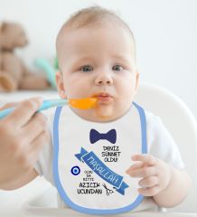 BK Kids Kişiye Özel Sünnet Tasarımlı 2’li Mavi Mama Önlüğü-2