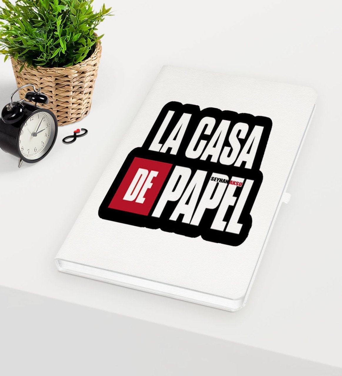 Kişiye Özel La Casa De Papel Beyaz Defter - 23