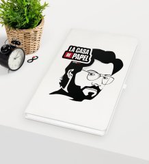 Kişiye Özel La Casa De Papel Beyaz Defter - 22