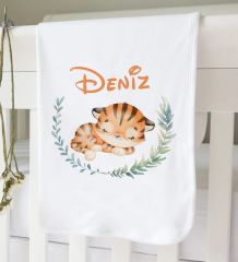 BK Kids Kişiye Özel 10 Parça Beyaz Hastane Çıkışı Battaniye ve Yastık Hediye Seti, Yeni Doğan Bebek Giyim Hediyesi-30