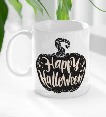 BK Gift Happy Halloween Tasarımlı Beyaz Kupa Bardak-9