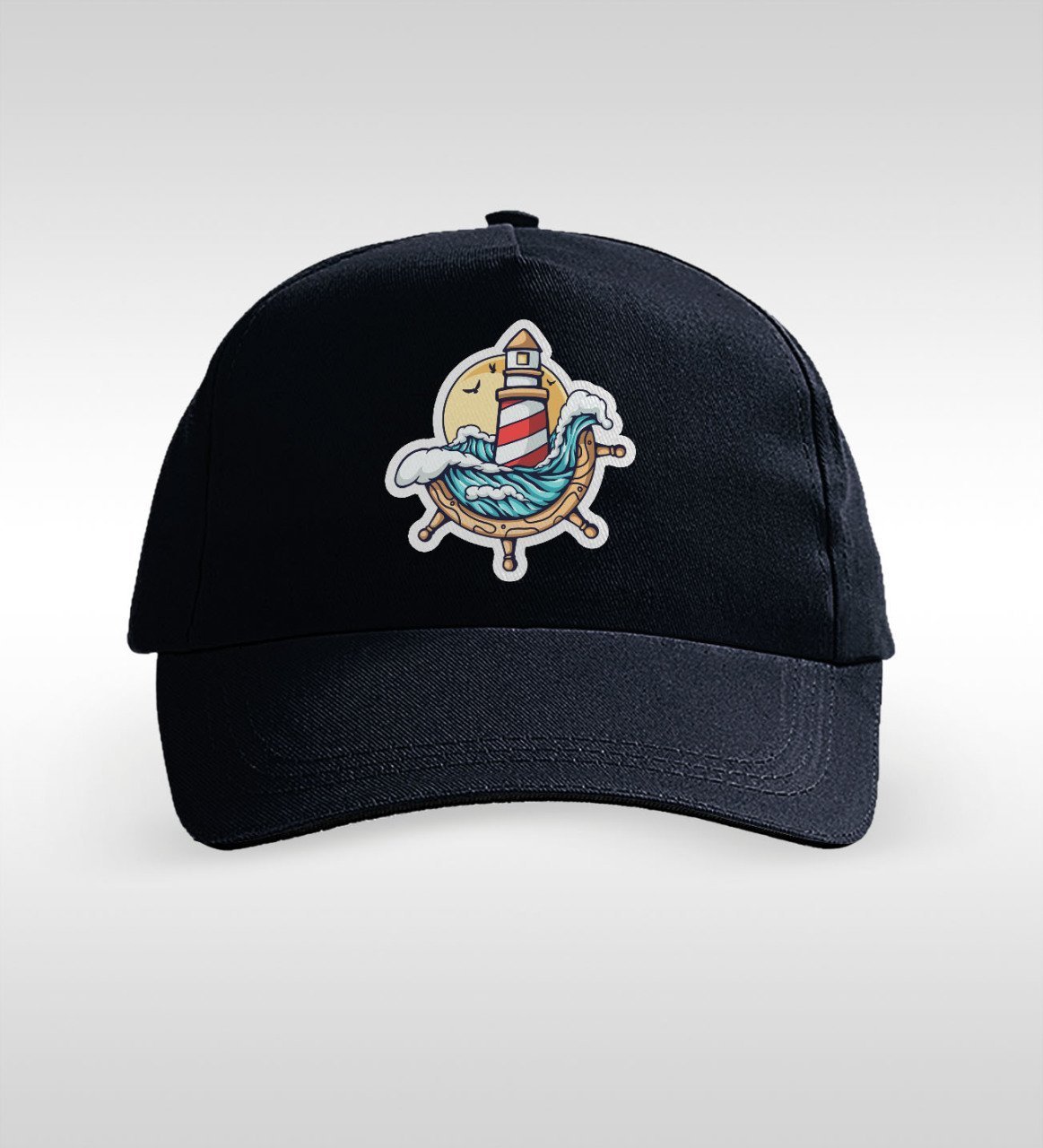 BK Gift Deniz Feneri Tasarımlı Siyah Şapka-1
