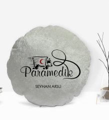 Kişiye Özel İsimli Paramedik Tasarımlı Dekoratif Kırlent Yastık-1