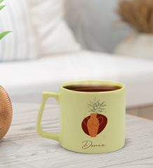 BK Gift Kişiye Özel İsimli Pastel Sarı Middle Kupa Bardak, Arkadaşa Hediye, Ev Hediyesi, Doğum Günü Hediyesi, Ofis Hediyesi-10