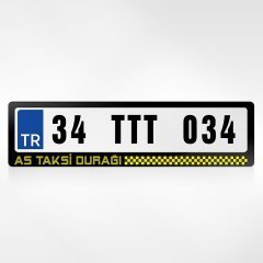 Kişiye Özel Taksi Durağı Plakalık - 1