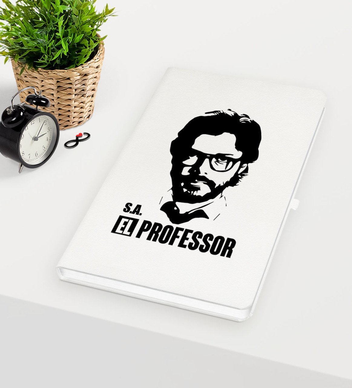 Kişiye Özel La Casa De Papel Beyaz Defter - 21