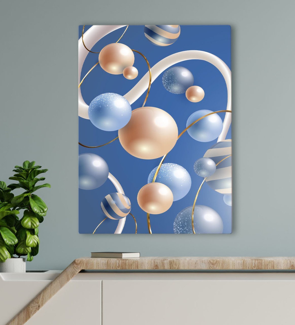 BK Gift Otel Odası Konseptli Kanvas Tablo 70x100cm-32