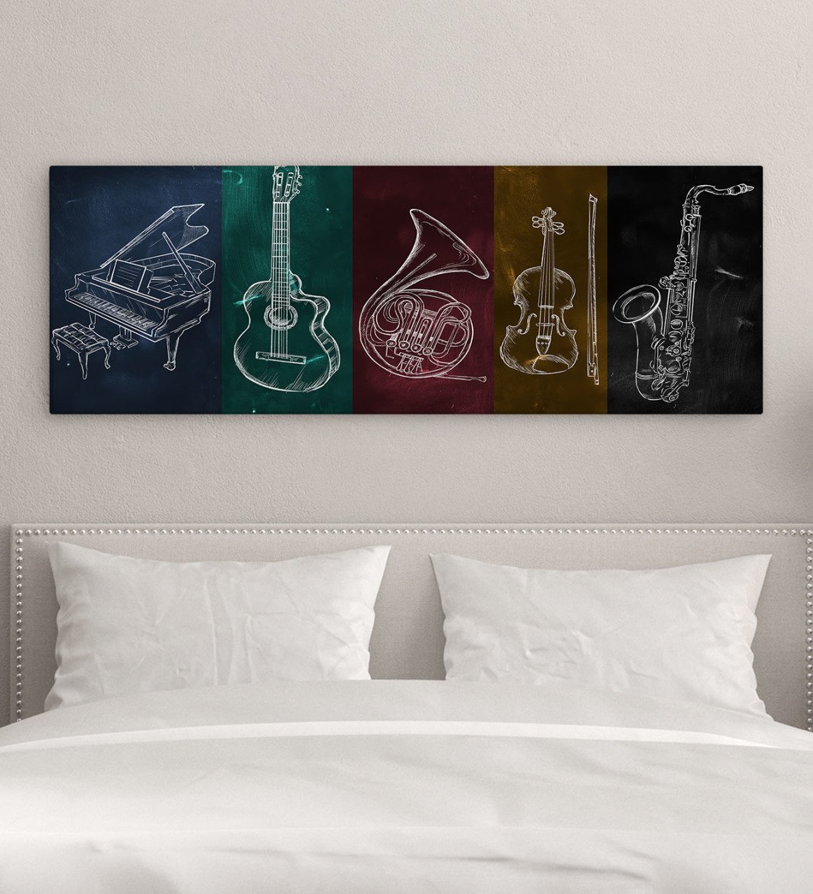 BK Gift Yatak Odası Konseptli Panorama Kanvas Tablo 100x35cm-18