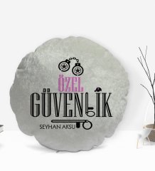 Kişiye Özel İsimli Özel Güvenlik Tasarımlı Dekoratif Kırlent Yastık-2