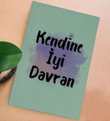 BK Gift Sert Kapaklı Su Yeşili Lastikli Defter , Arkadaşa Hediye, Yeni İş Hediyesi, Doğum Günü Hediyesi-19