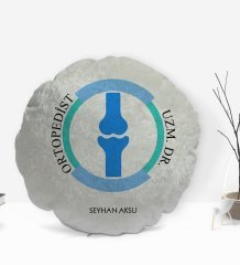 Kişiye Özel İsimli Ortopedist Tasarımlı Dekoratif Kırlent Yastık-2