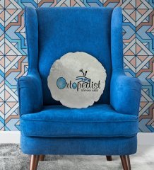Kişiye Özel İsimli Ortopedist Tasarımlı Dekoratif Kırlent Yastık-1