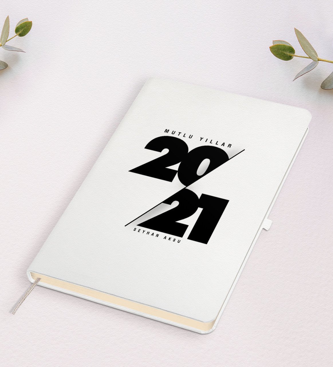 Kişiye Özel 2023 Mutlu Yıllar Beyaz Defter-9