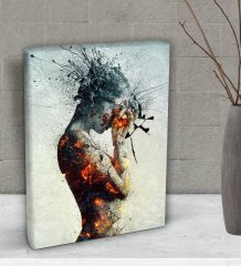 BK Gift Deliberation Tasarımlı Dekoratif Mini Kanvas Tablo 15x20cm-1