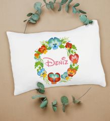 BK Kids Kişiye Özel İsimli Bebek Battaniye ve Yastık Hediye Seti, Yeni Doğan Bebek Hediyesi, Bebek Uyku Seti-12