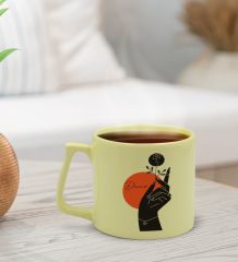 BK Gift Kişiye Özel İsimli Pastel Sarı Middle Kupa Bardak, Arkadaşa Hediye, Ev Hediyesi, Doğum Günü Hediyesi, Ofis Hediyesi-3