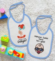 BK Kids Kişiye Özel Mekanın Sahibi Tasarımlı 2’li Mavi Mama Önlüğü-1