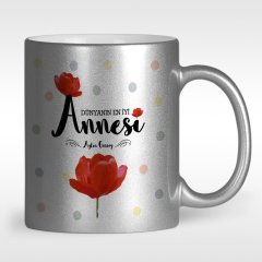 Kişiye Özel Dünyanın En İyi Annesi Tasarımlı Gümüş Yaldızlı Kupa Bardak - 10