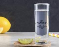 Kişiye Özel Renkli Baskılı İsimli Vodka Bardağı-8