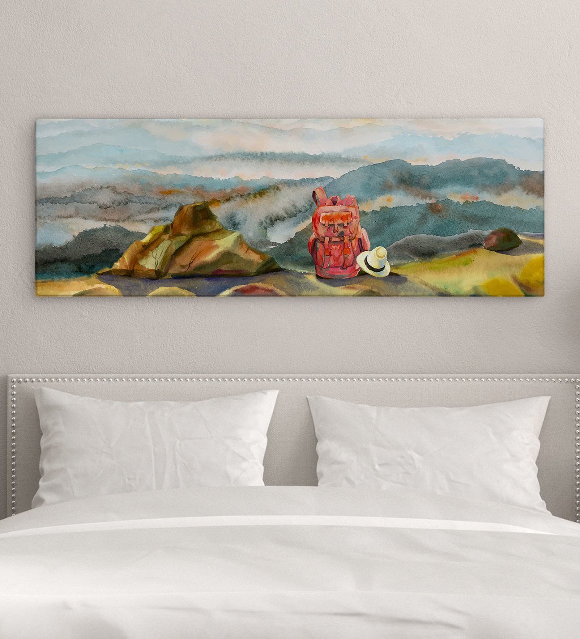 BK Gift Yatak Odası Konseptli Panorama Kanvas Tablo 100x35cm-12