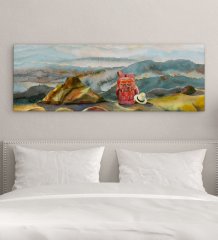 BK Gift Yatak Odası Konseptli Panorama Kanvas Tablo 100x35cm-12