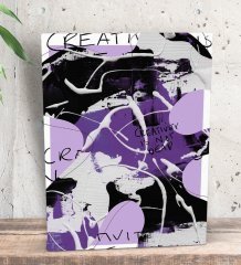 BK Gift Creavity Is Not Dead Tasarımlı Dekoratif Mini Kanvas Tablo 15x20cm-1
