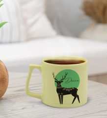 BK Gift Kişiye Özel İsimli Pastel Sarı Middle Kupa Bardak, Arkadaşa Hediye, Ev Hediyesi, Doğum Günü Hediyesi, Ofis Hediyesi-2
