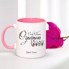 Kişiye Özel Mesleki Çocuk Gelişimi Öğretmeni Pembe Kupa Bardak - 002
