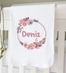 BK Kids Kişiye Özel 10 Parça Beyaz Hastane Çıkışı Battaniye ve Yastık Hediye Seti, Yeni Doğan Bebek Giyim Hediyesi-21