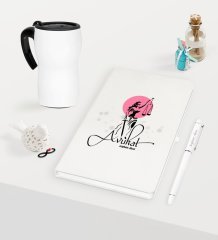 Kişiye Özel Avukat Temalı Beyaz Defter Kalem ve Termos Mug Seti  - 10