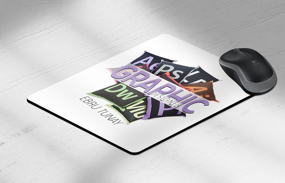 Kişiye Özel Grafik Tasarımcı Temalı Dikdörtgen Mouse Pad - 5