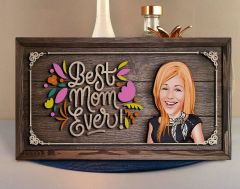 BK Gift Özel Yapım Kabartma Figür Temalı Karikatür Anneler Günü Meşe Ağacı Ahşap Tablo, Anneler Günü Hediyesi, Anneye Hediye-1