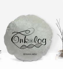 Kişiye Özel İsimli Onkolog Tasarımlı Dekoratif Kırlent Yastık-1