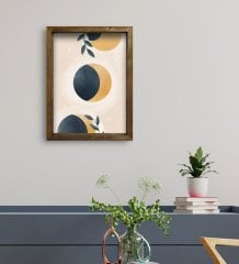 BK Gift Otel Odası Konseptli Doğal Masif Ahşap Çerçeveli Tablo 45x65cm-94