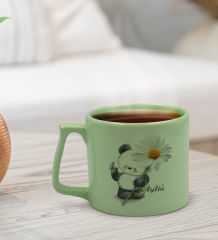 BK Gift Kişiye Özel Sevgili İsimli Pastel Yeşil Middle Kupa Bardak, Arkadaşa Hediye, Ev Hediyesi, Doğum Günü Hediyesi, Ofis Hediyesi-8